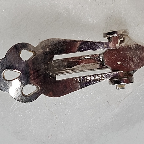 Vintage Crystal Beaded Drop Clip-on Earrings Laguna Aurora Borealis - Picture 4 of 6